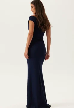 Bardot Pleat Maxi Dress