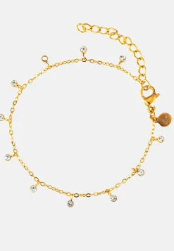 Bracelet With Multi Crystal Charm