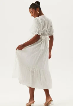 Broderie Anglaise V-Neck Dress