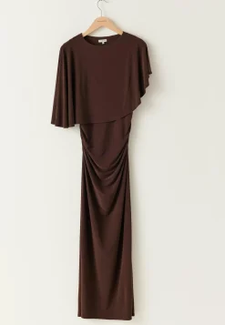 Cape Soft Maxi Dress