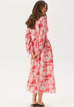 CC V-neck Viscose Strap L/S Dress