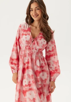 CC V-neck Viscose Strap L/S Dress