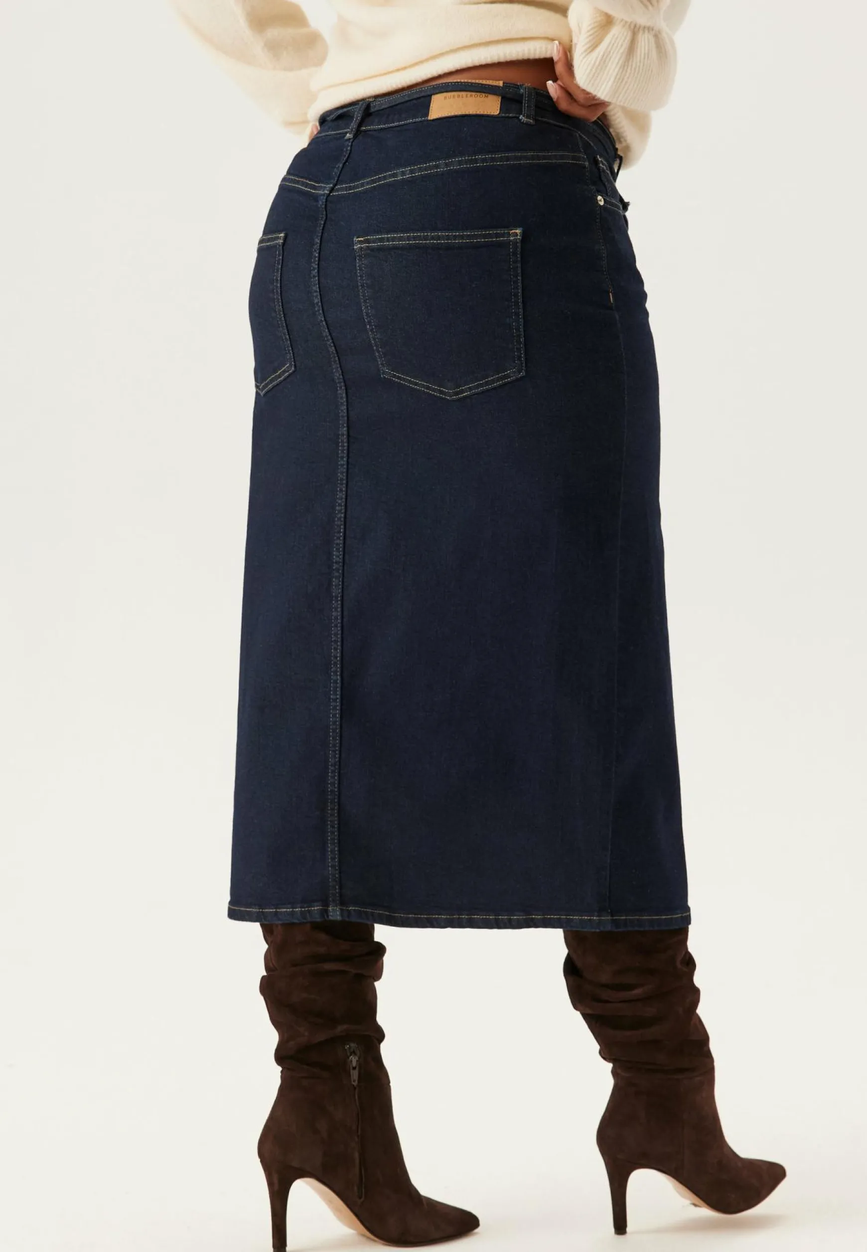 Denim Midi Skirt