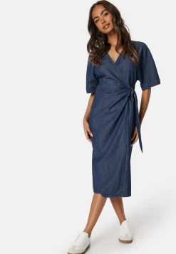 Denim Wrap Dress