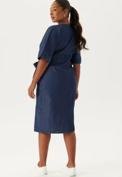 Denim Wrap Dress