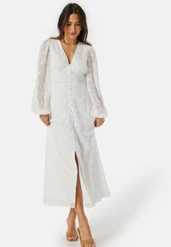 Embroidered Midi Dress