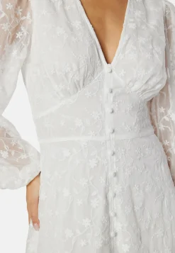 Embroidered Midi Dress