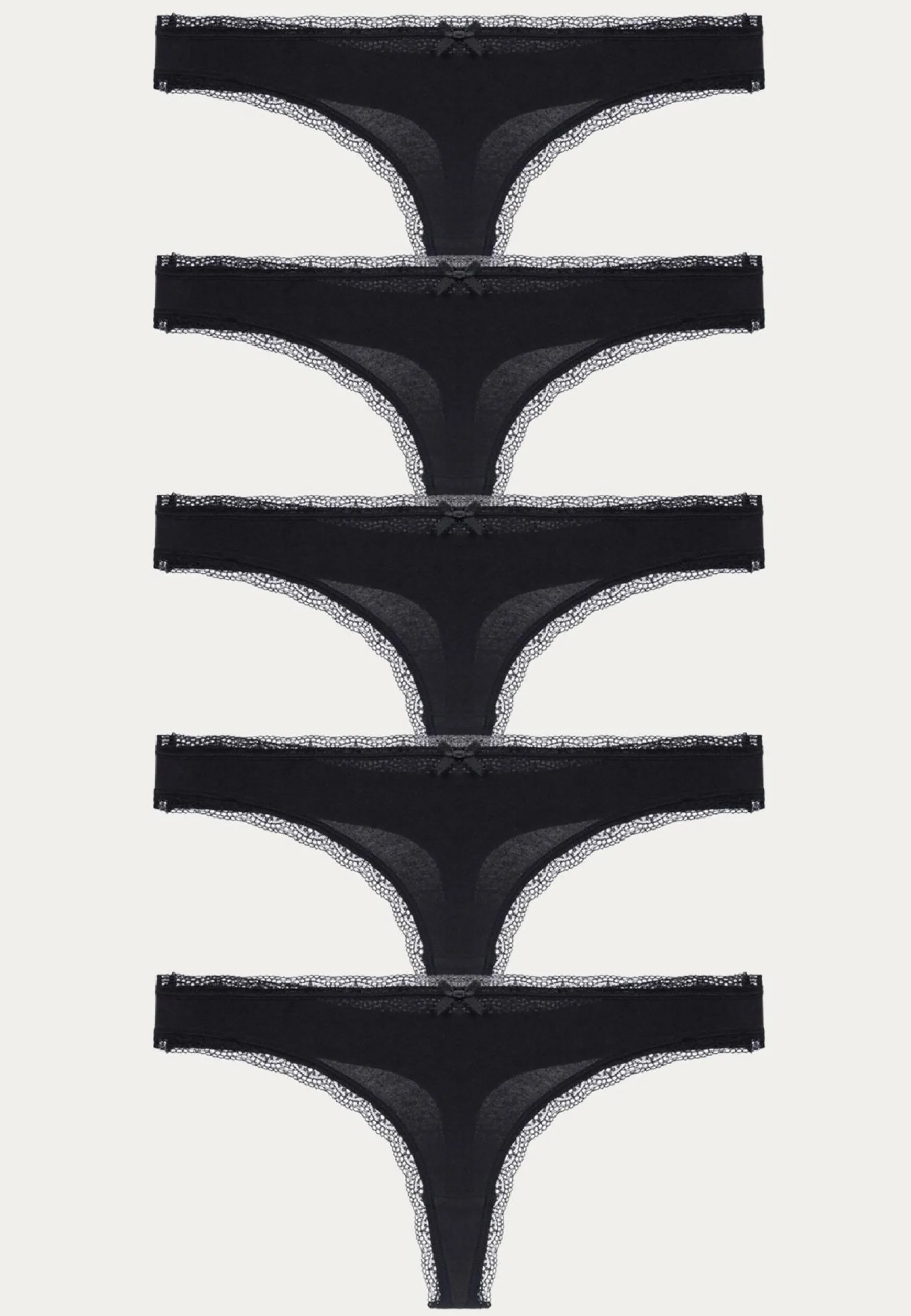 Essential Cotton Thong 5-pack