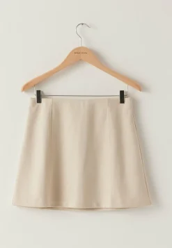 Faux Suede Mini Skirt