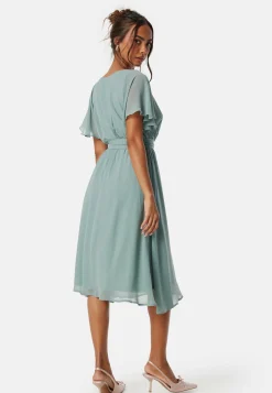 Flutter Chiffon Midi Dress
