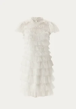 High Neck Tulle Frill Dress