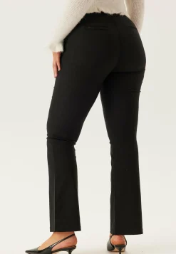 High Waist Stretchy Flared Trousers