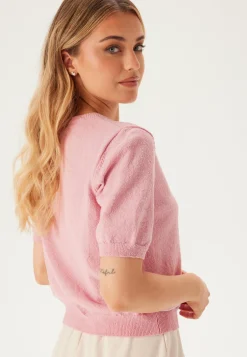 Knitted Short Sleeve Cardigan