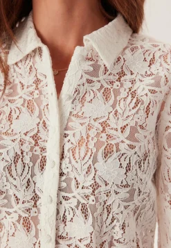 Lace Peplum Blouse