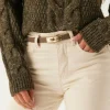 Leather Belt With Turn Lock