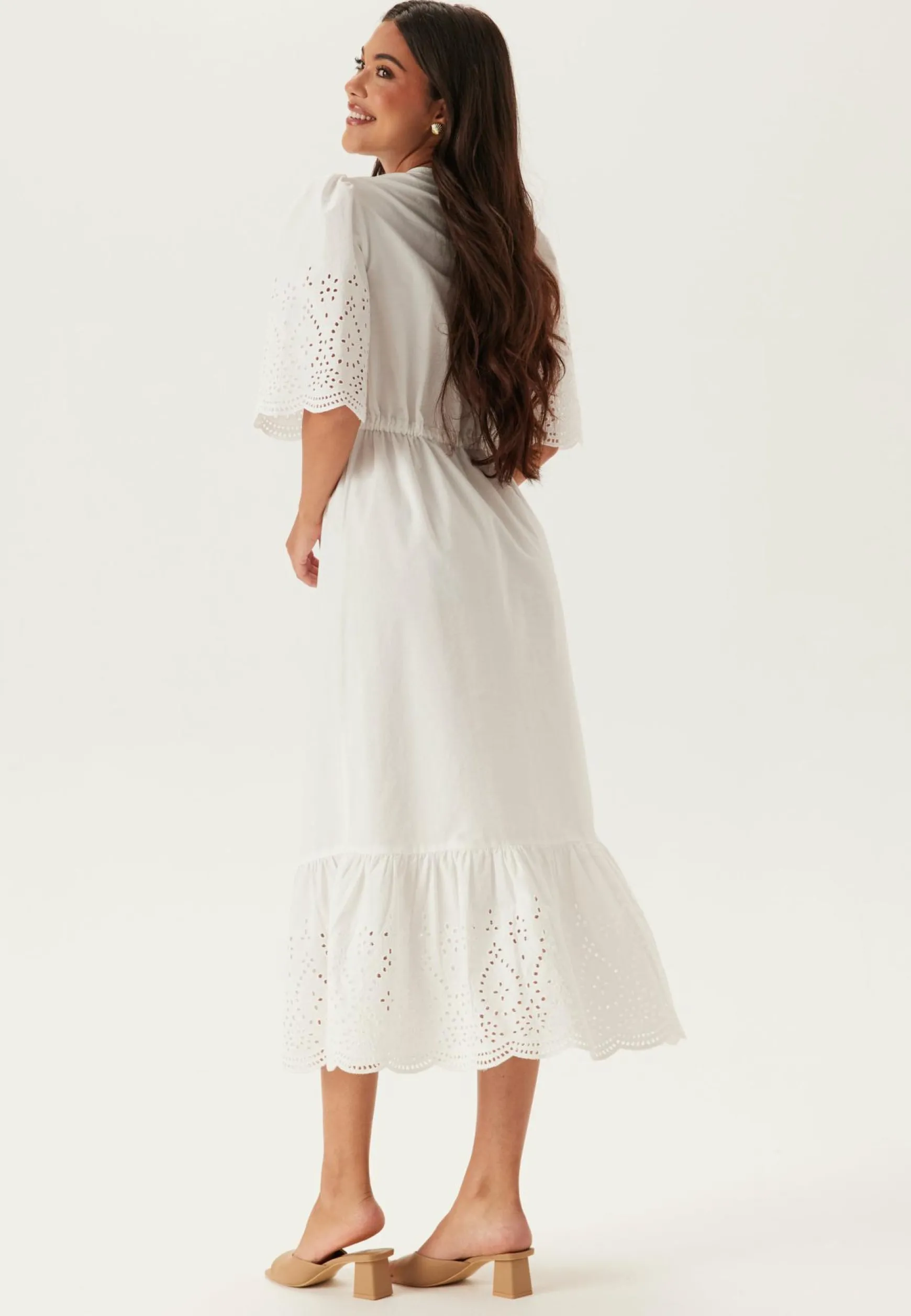 Midi Broderie Anglaise Dress