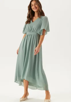 Mirage 2/4 V-Neck Ankle Dress