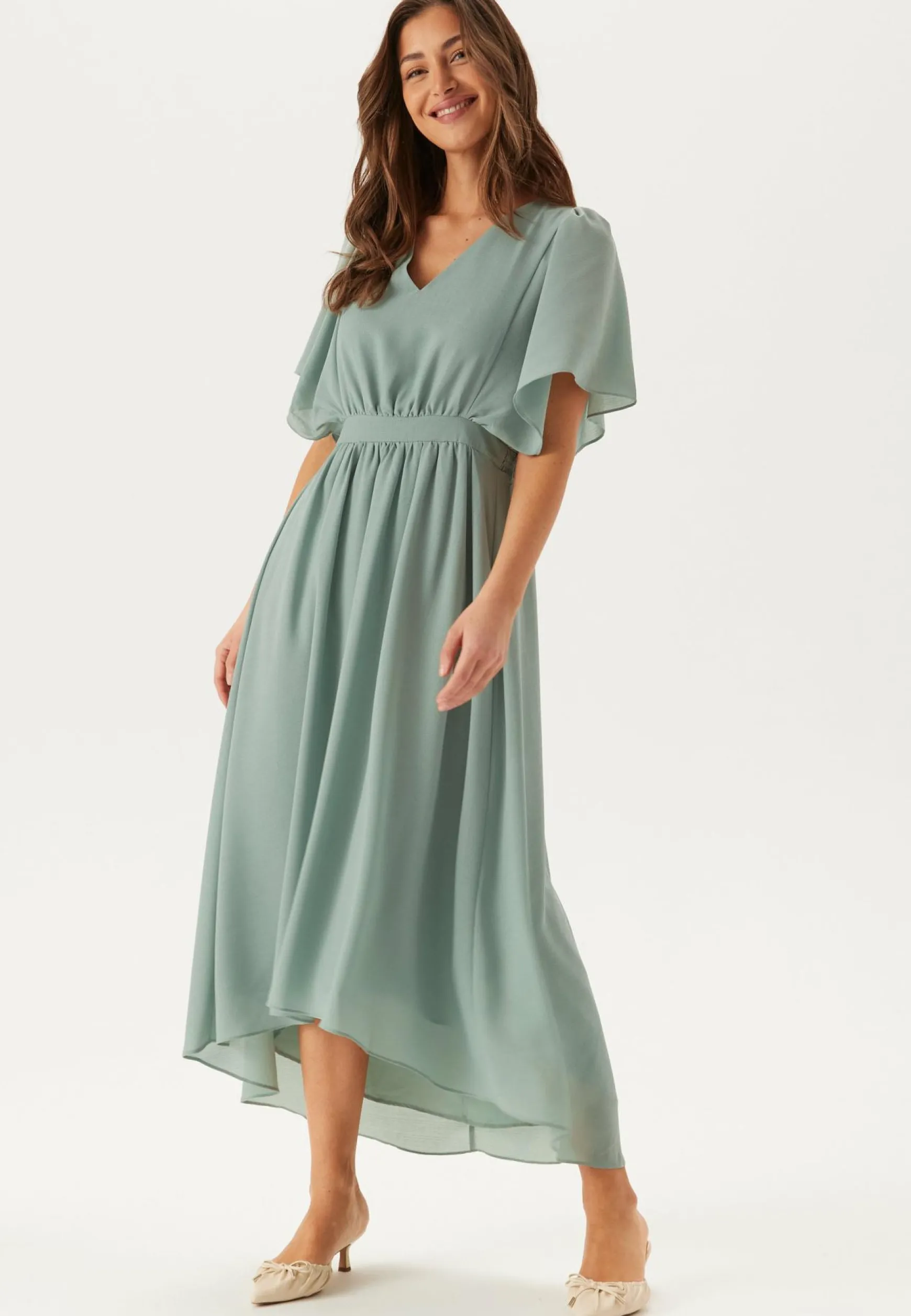 Mirage 2/4 V-Neck Ankle Dress