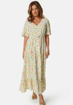 Objlorena New S/S LONG DRESS