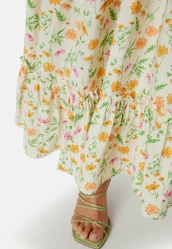 Objlorena New S/S LONG DRESS