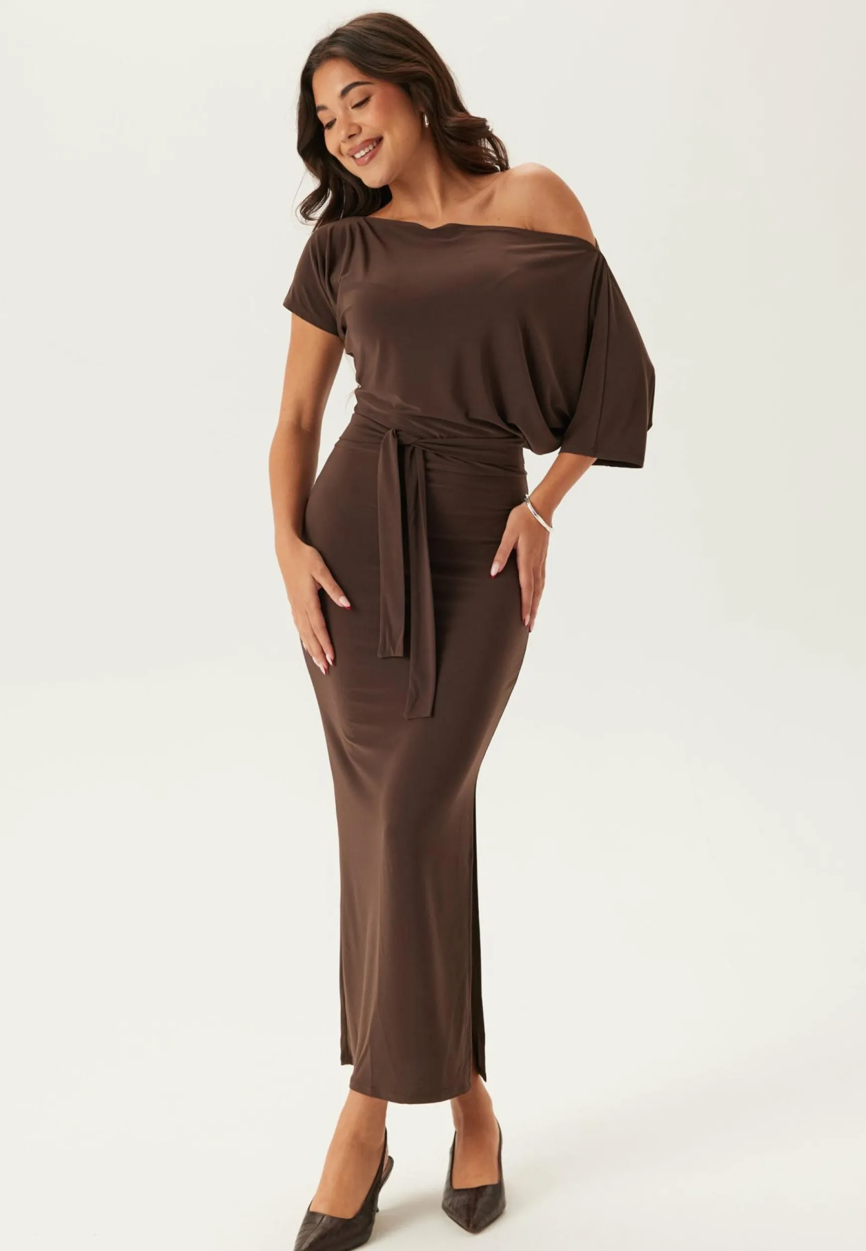 Off Shoulder Midaxi Dress