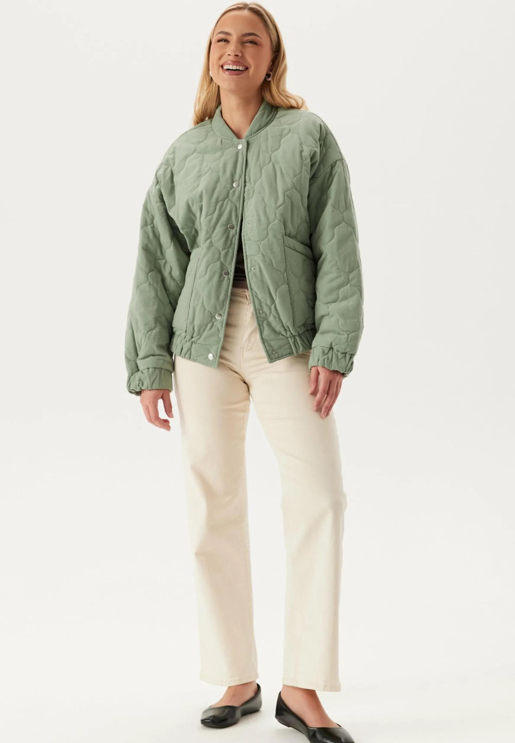 Onlaime L/S CORD QUILT JACKET