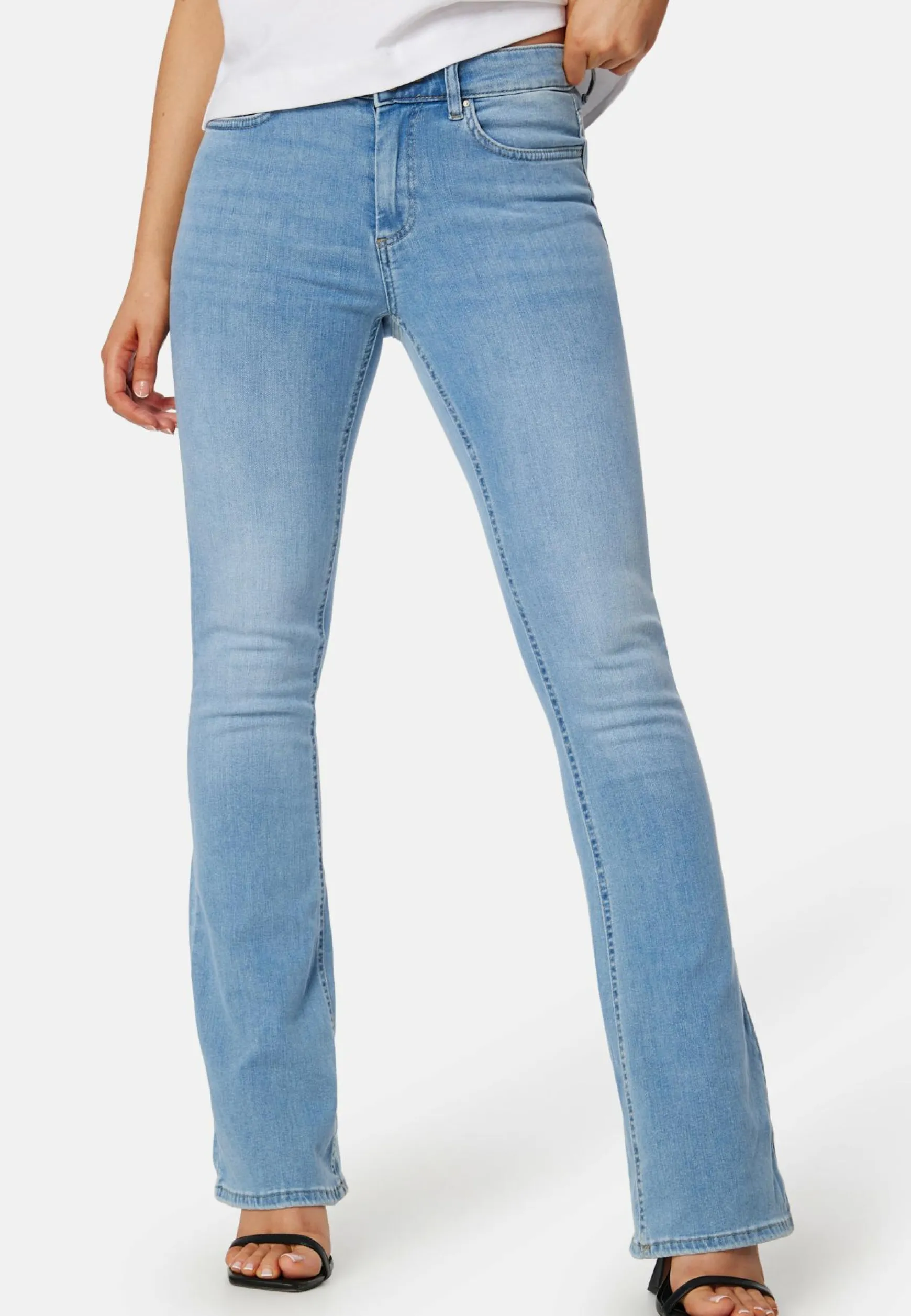 Onlblush Life Mid Flared Denim
