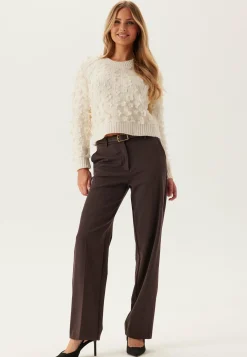 Onlhua Life Ls Flower Detail O-neck Knit