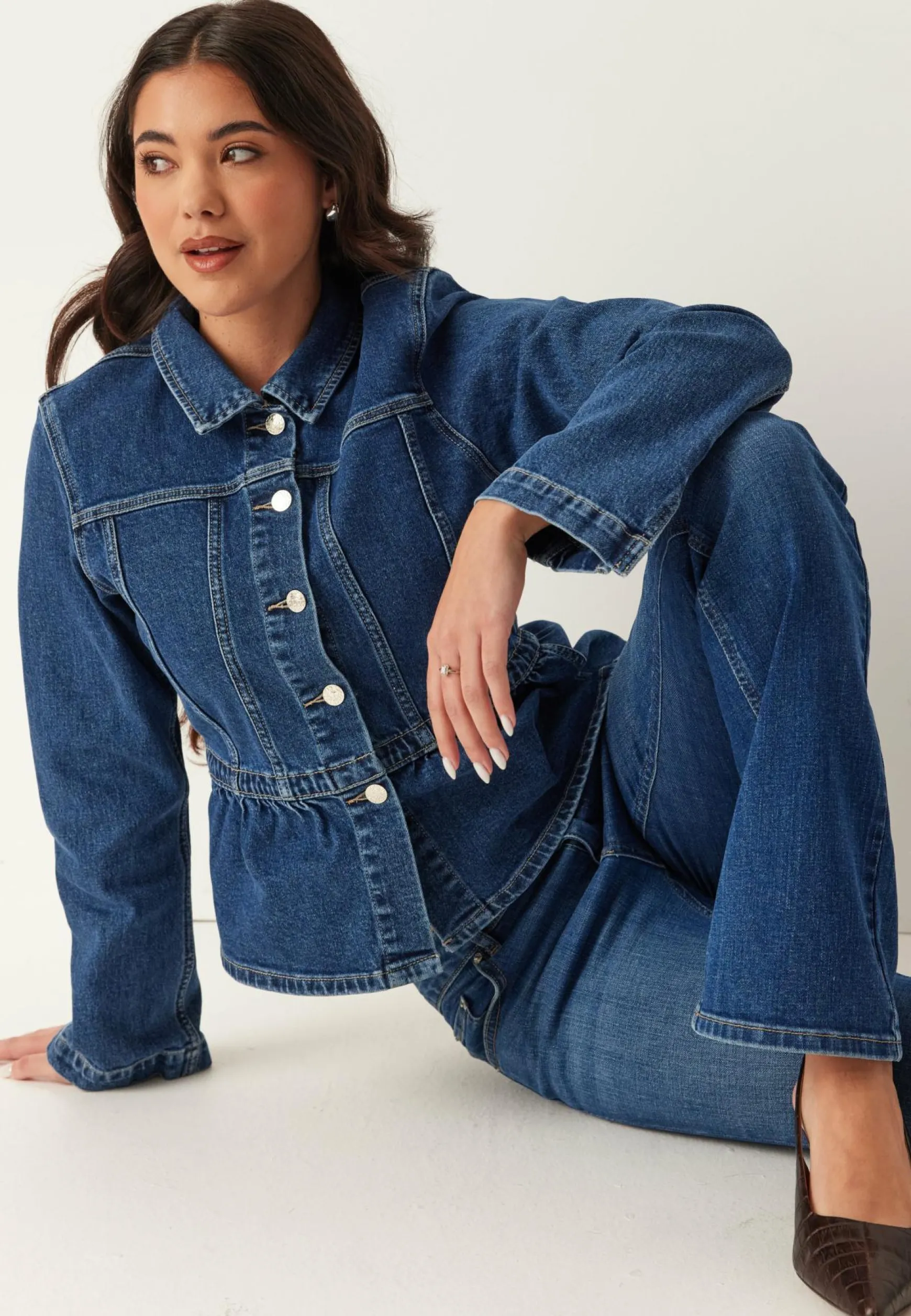 Onlremi L/S PEPLUM JACKET DNM
