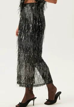 Onlspacy Hw Long Sequins Skirt