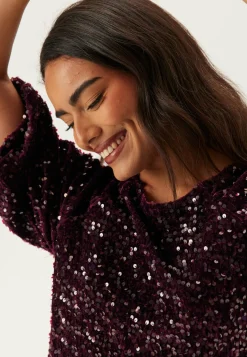 Pckam Ss Puff Sleeves Dress