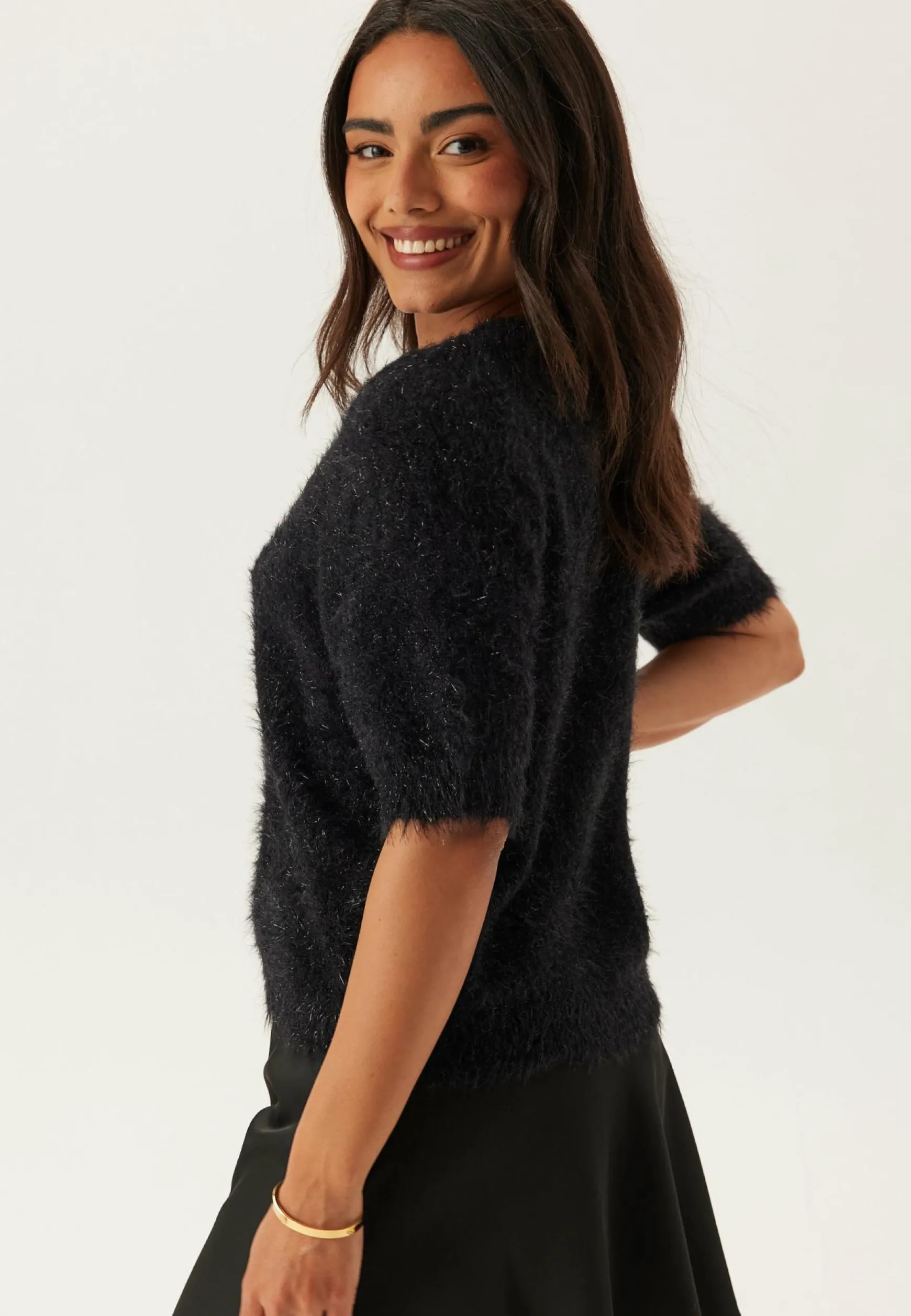 Pcmie Ss O-neck Knit