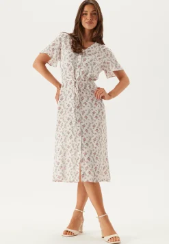 Pcnya Ss V-neck Midi Dress