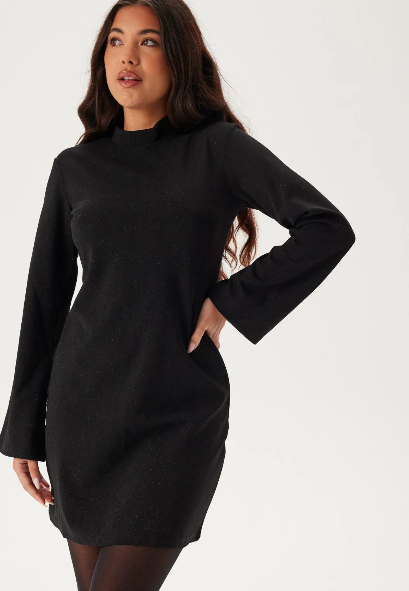 Pcpaige Reem Ls Mock Neck Dres