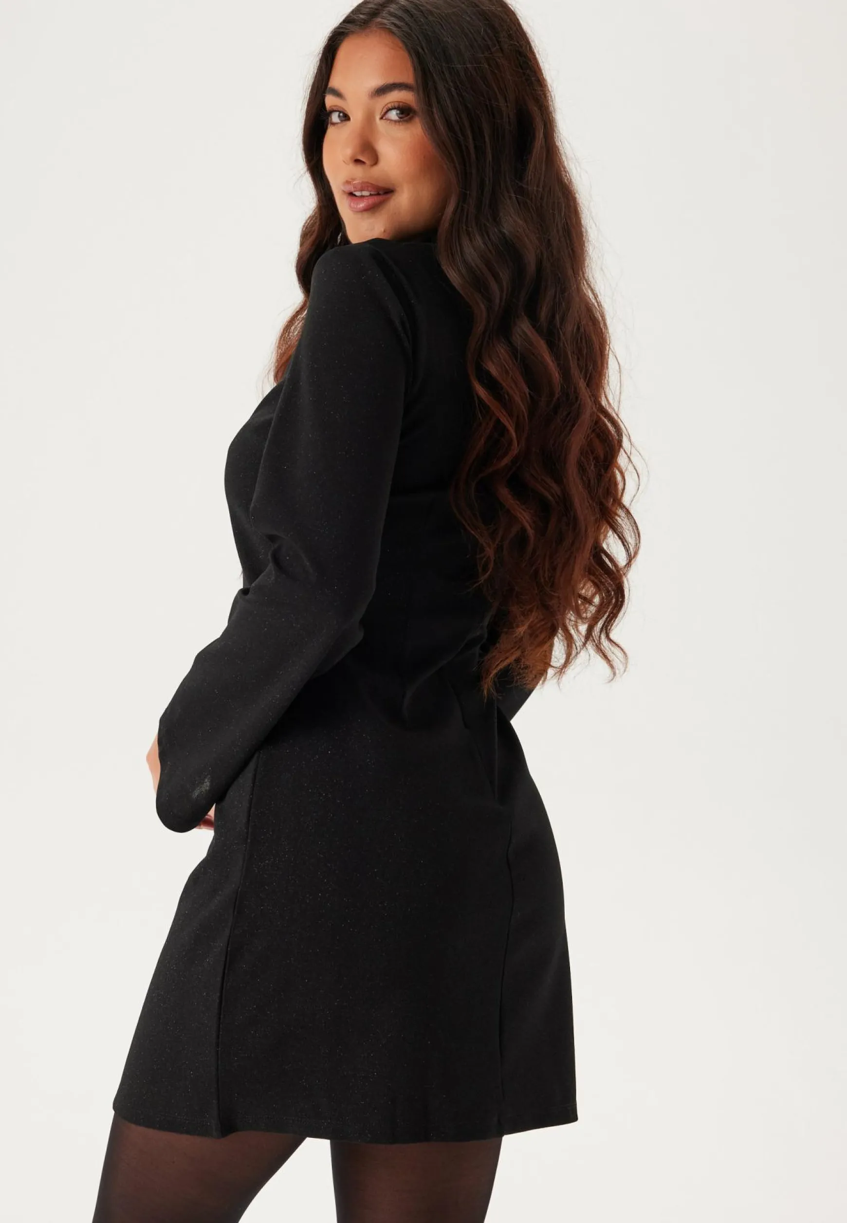 Pcpaige Reem Ls Mock Neck Dres