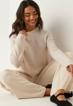 Pcrath Ls O-neck Knit Cardigan