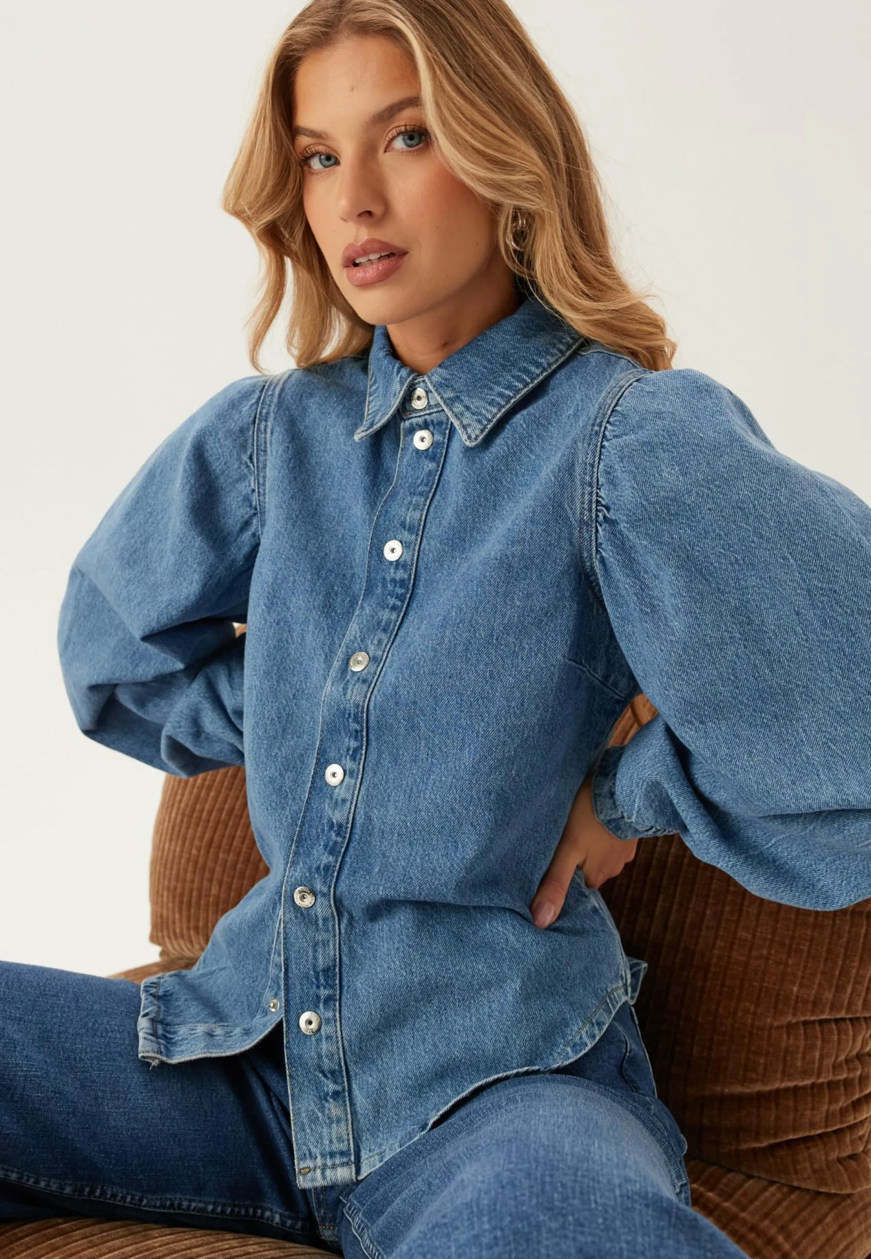 Pcritt Ls Denim Shirt