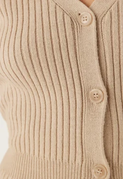 Rib Knitted Cardigan Dress