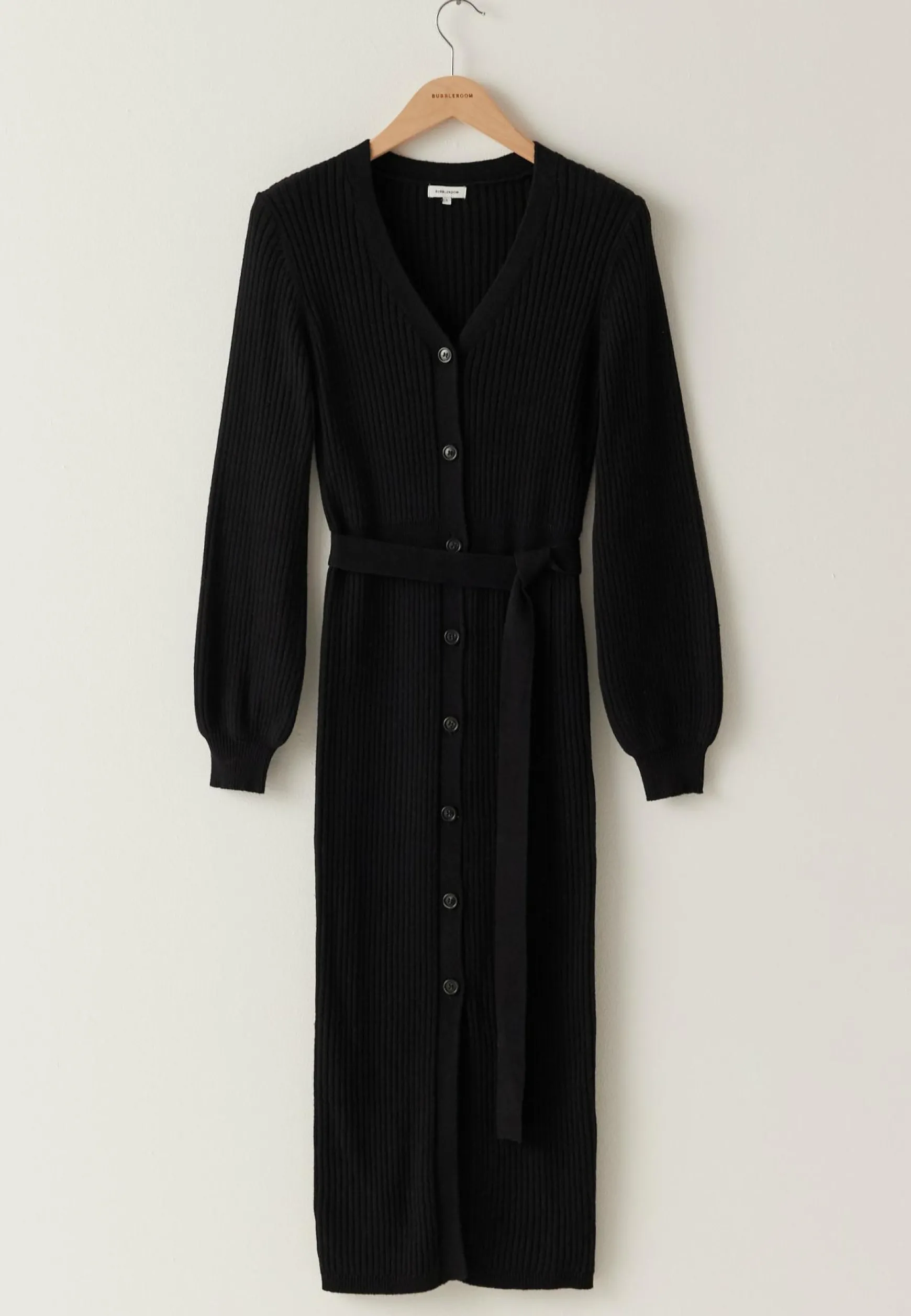 Rib Knitted Cardigan Dress