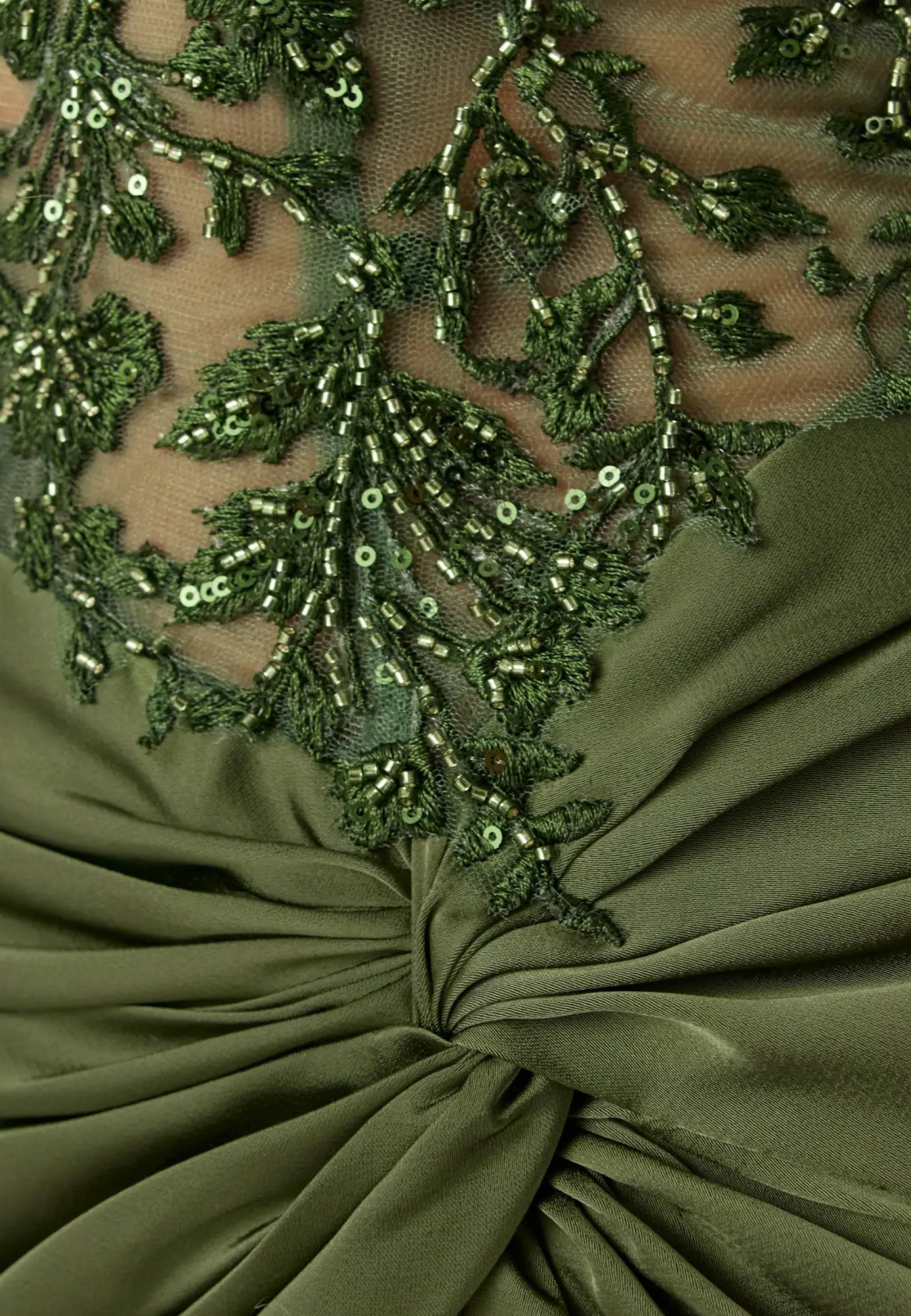 Satin Evening Dress With Back Lacing