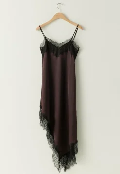 Satin Lace Slip Dress