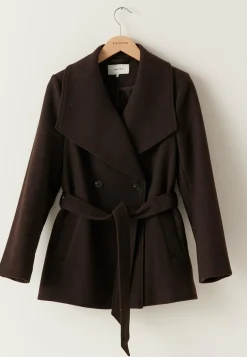 Short Wool Blend Coat