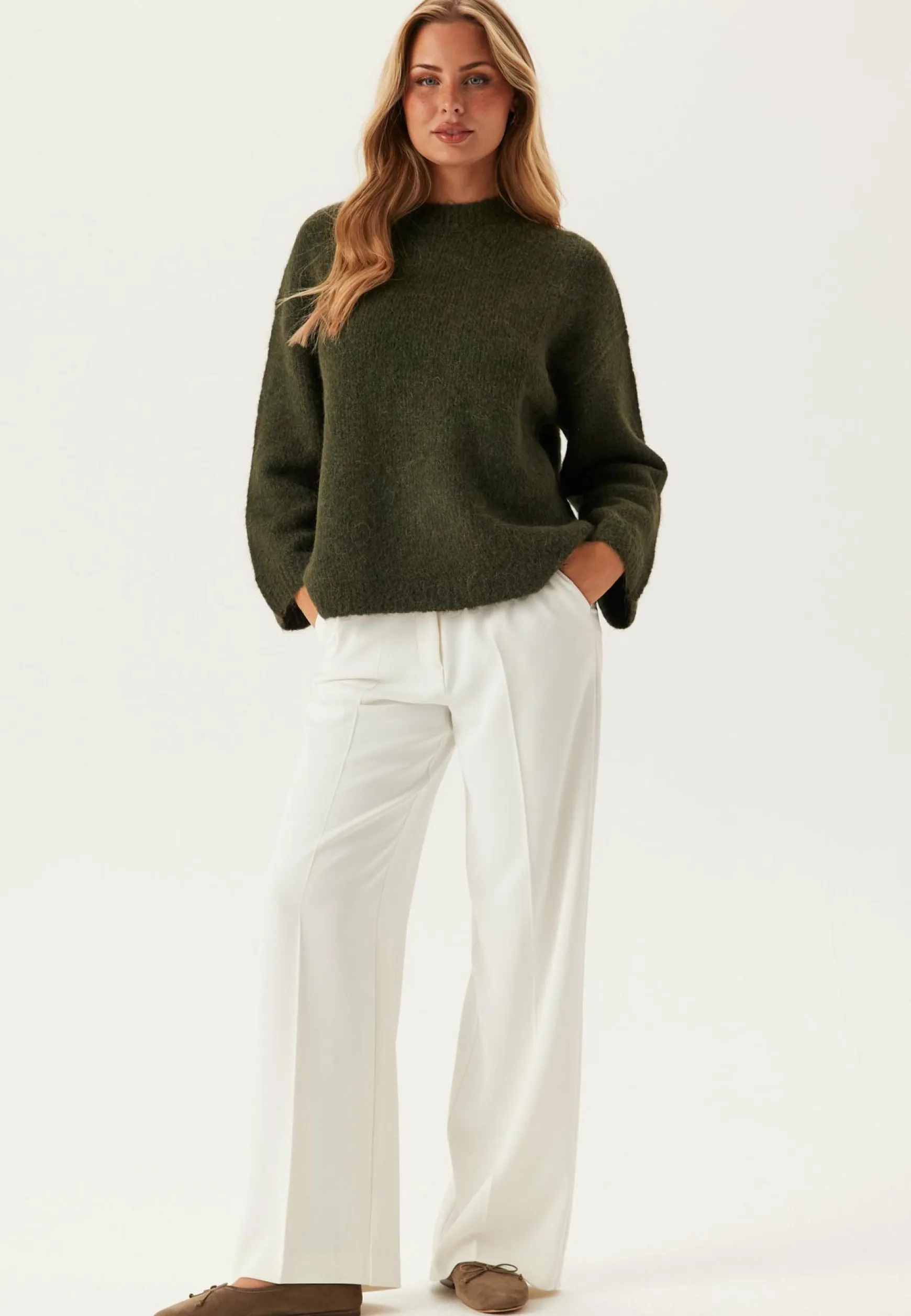 Slfgabriella Ls Knit New O-nec