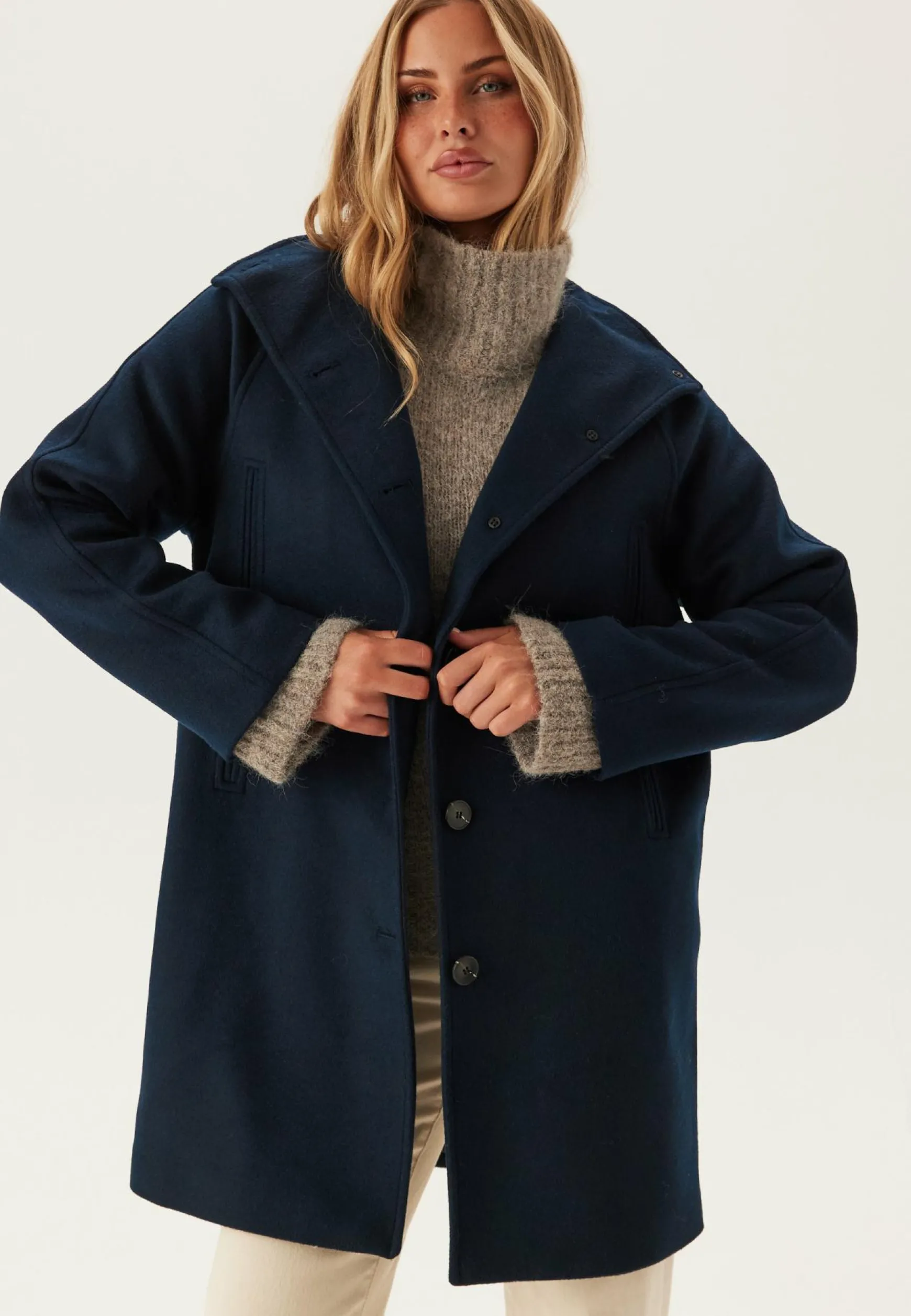 Slfvinni Wool Blend Coat