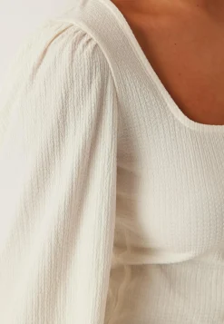 Square Neck Balloon Sleeve Top