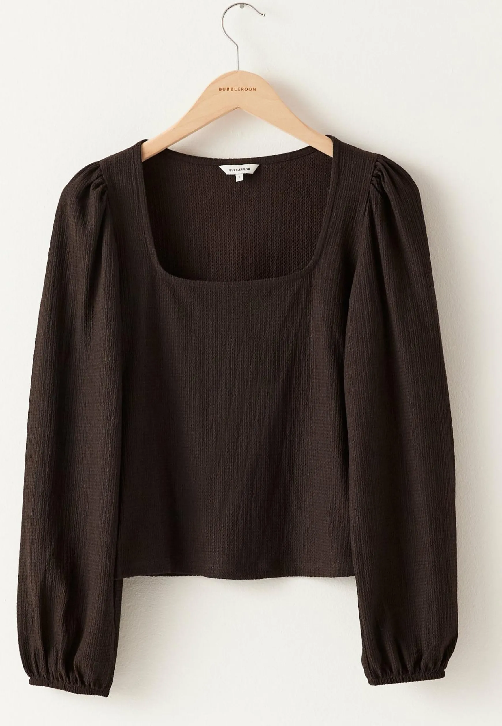 Square Neck Balloon Sleeve Top