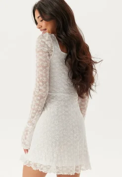Square Neck Lace Dress