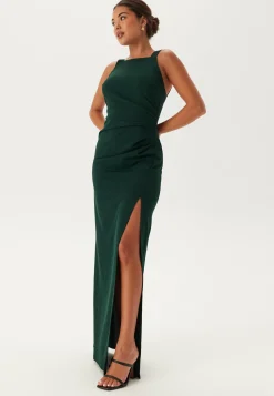 Square Neck Slit Maxi Dress