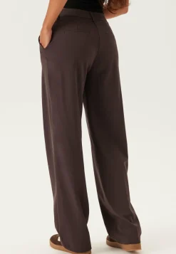 Straight High Waist Suit Trousers