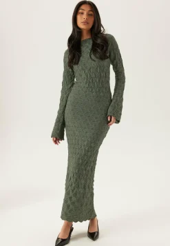 Structure Long Sleeve Midi Dress